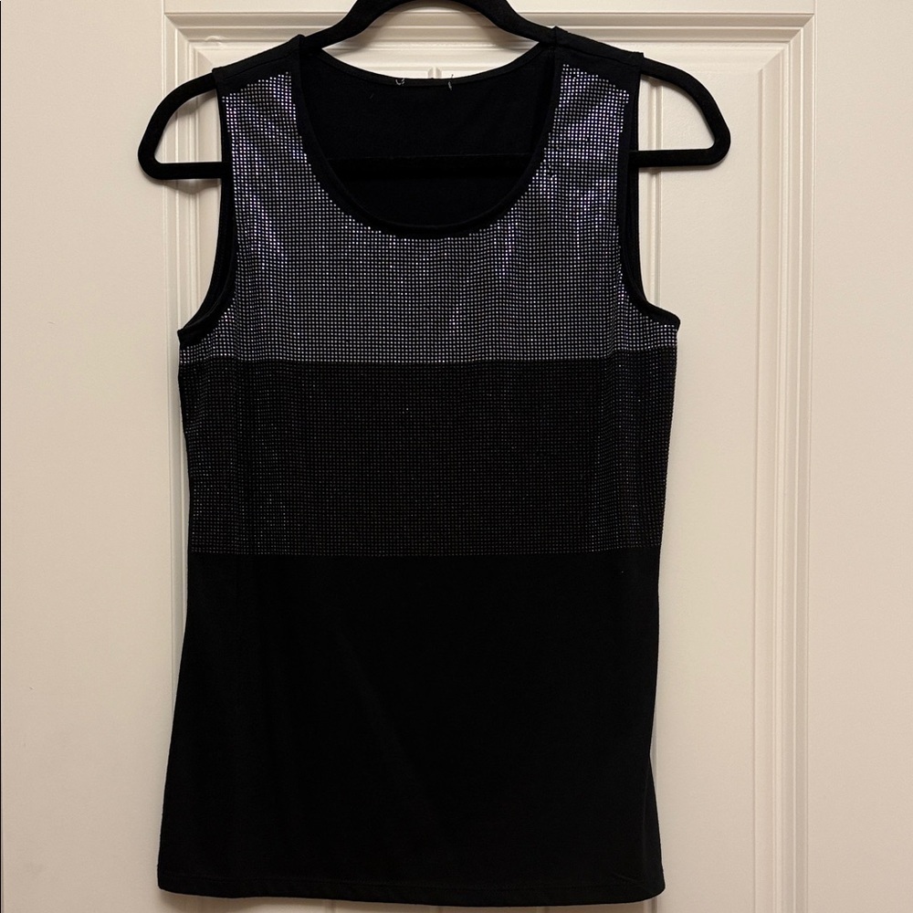 Black and Silver Women's Top
